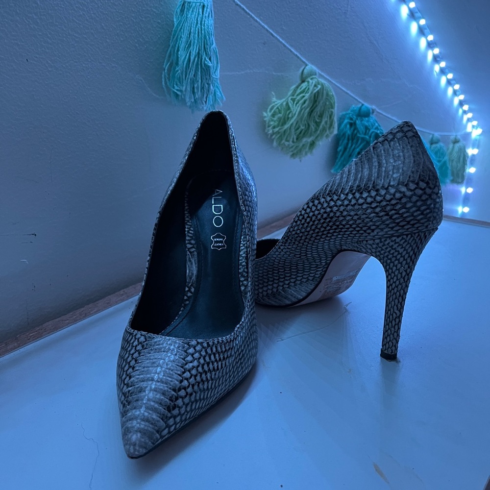 Snakeskin Heels